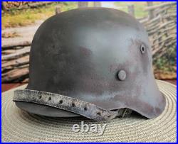 Helmet german original nice helmet M42 size 64 WW2 WWII have a number