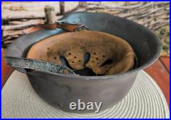 Helmet german original nice helmet M42 size 64 WW2 WWII have a number