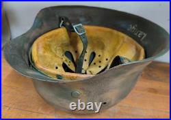 Helmet german original nice helmet M42 size 64 WW2 WWII have a number