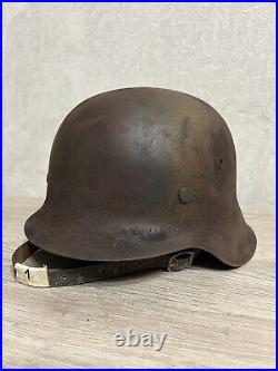 Helmet german original nice helmet M42 size 64 have a number WW2 WWII