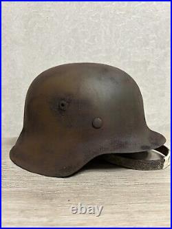 Helmet german original nice helmet M42 size 64 have a number WW2 WWII