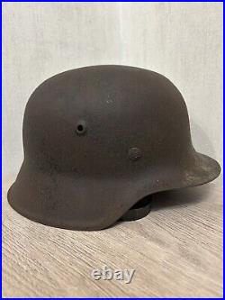 Helmet german original nice helmet M42 size 64 without restoration WW2 WWII Helmet german original nice helmet M42 size 64 without restoration WW2 WWII