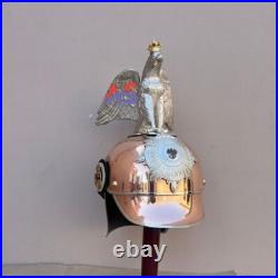 Imperial Prussian Copper Helmet German Officer Pickelhaube Eagle Helmet Gift Imperial Prussian Copper Helmet German Officer Pickelhaube Eagle Helmet Gift