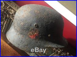LOT OF TWO (2) WW2 GERMAN HELMETS of the Luftwaffe and Wermacht