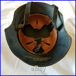 Luftschutz Gladiator Helmet WWII German air raid service, liner & chinstrap