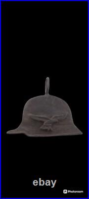 Luftwaffe AIR Force WWII Pendant HELMET Stahlhelm GERMAN ww2 MILITARY GERMANY