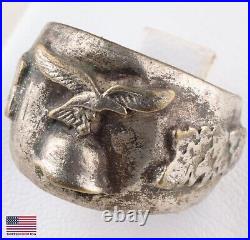 Luftwaffe WWII Ring GERMAN ww2 WEHRMACHT Air FORCE Helmet GERMANY Army MILITARY