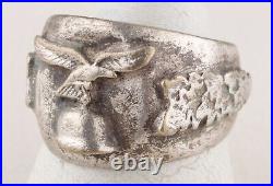 Luftwaffe WWII Ring GERMAN ww2 WEHRMACHT Air FORCE Helmet GERMANY Army MILITARY