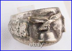 Luftwaffe WWII Ring GERMAN ww2 WEHRMACHT Air FORCE Helmet GERMANY Army MILITARY