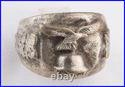 Luftwaffe WWII Ring GERMAN ww2 WEHRMACHT Air FORCE Helmet GERMANY Army MILITARY