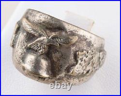 Luftwaffe WWII Ring GERMAN ww2 WEHRMACHT Air FORCE Helmet GERMANY Army MILITARY