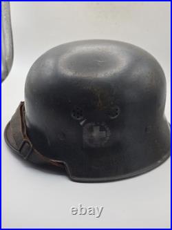 M 34 helmet German Red Cross DRK 1943 Karl Muller Sanitater