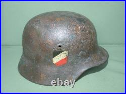 M-35 German helmet. Camouflage. Ww2. Size 62. SE62. Liner