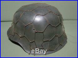 M-42 German named helmet. Chicken wire. Ww2. Size 64. Liner