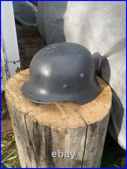 M35 German Helmet Ex-black Reissue Reproduction WW2 ET68