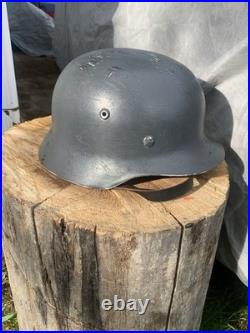 M35 German Helmet Ex-black Reissue Reproduction WW2 ET68