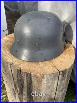 M35 German Helmet Ex-black Reissue Reproduction WW2 ET68