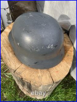 M35 German Helmet Ex-black Reissue Reproduction WW2 ET68