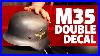 M35-German-Helmets-Rare-Double-Decal-Military-Antiques-Details-For-Collectors-Historical-Insights-01-hh