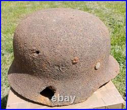 M35 Helmet WWII Original German Stahlhelm Steel WW2