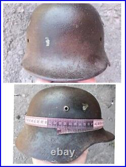 M35 Helmet WWII Original German Stahlhelm Steel WW2 Rare small helmet size 60