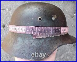 M35 Helmet WWII Original German Stahlhelm Steel WW2 Rare small helmet size 60