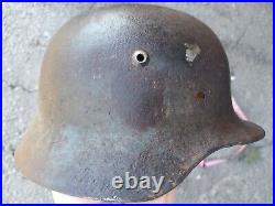 M35 Helmet WWII Original German Stahlhelm Steel WW2 Rare small helmet size 60