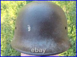 M35 Helmet WWII Original German Stahlhelm Steel WW2 Rare small helmet size 60