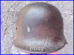 M35 Helmet WWII Original German Stahlhelm Steel WW2 Rare small helmet size 60