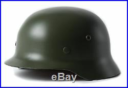 M35 M1935 Steel Helmet WW2 WWII German Soldier Green Elite Army Collection