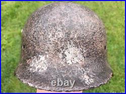 M35 Size 62 Helmet WWII Original German Stahlhelm Steel WW2