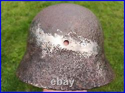 M35 Size 62 Helmet WWII Original German Stahlhelm Steel WW2