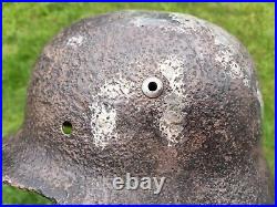 M35 Size 62 Helmet WWII Original German Stahlhelm Steel WW2