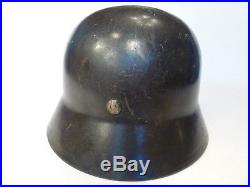 M35 WWII German Luftwaffe Helmet (F. W. Quist) D-Decal. Q62/1811 Badge/Lot