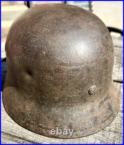 M40 German Helmet WW2 (Rare Size) Minor Damage