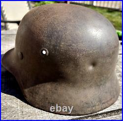 M40 German Helmet WW2 (Rare Size) Minor Damage