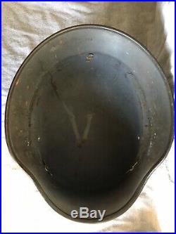 M40 German Luftwaffe Helmet WWII Quist 66 with Eagle Decal