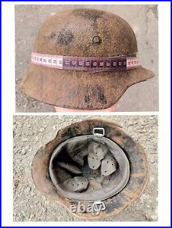 M40 Helmet WWII Original German Stahlhelm Steel WW2 Size 62