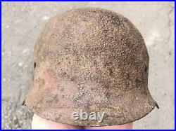 M40 Helmet WWII Original German Stahlhelm Steel WW2 Size 62