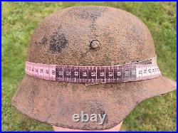 M40 Helmet WWII Original German Stahlhelm Steel WW2 Size 62