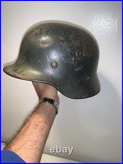 M40 Or M42 WW2 WWII German Battle Helmet Original 66cm