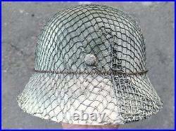 M40 Size 66 Helmet WWII Original German Stahlhelm Steel WW2