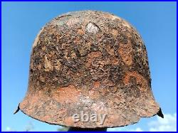 M42 Helmet WW2 WW II Germany Stalhelm size 66