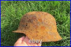 M42 Helmet WWII Original German Stahlhelm Steel WW2 Size 66