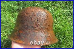 M42 Helmet WWII Original German Stahlhelm Steel WW2 Size 66
