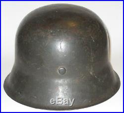 Named WWII German Military M42 Stahlhelm Helmet ckl66 with Liner, Partial Strap