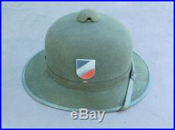 Nice Original Vintage WWII German Army tropical Pith Helmet Afrika Korps