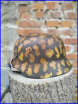 ORIG. GERMAN WW2 ARMY M40 HELMET SHELL RELICT Size 66