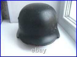 ORIGINAL German WW2 m40 Helmet stamp L16 HS64