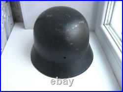 ORIGINAL German WW2 m40 Helmet stamp L16 HS64